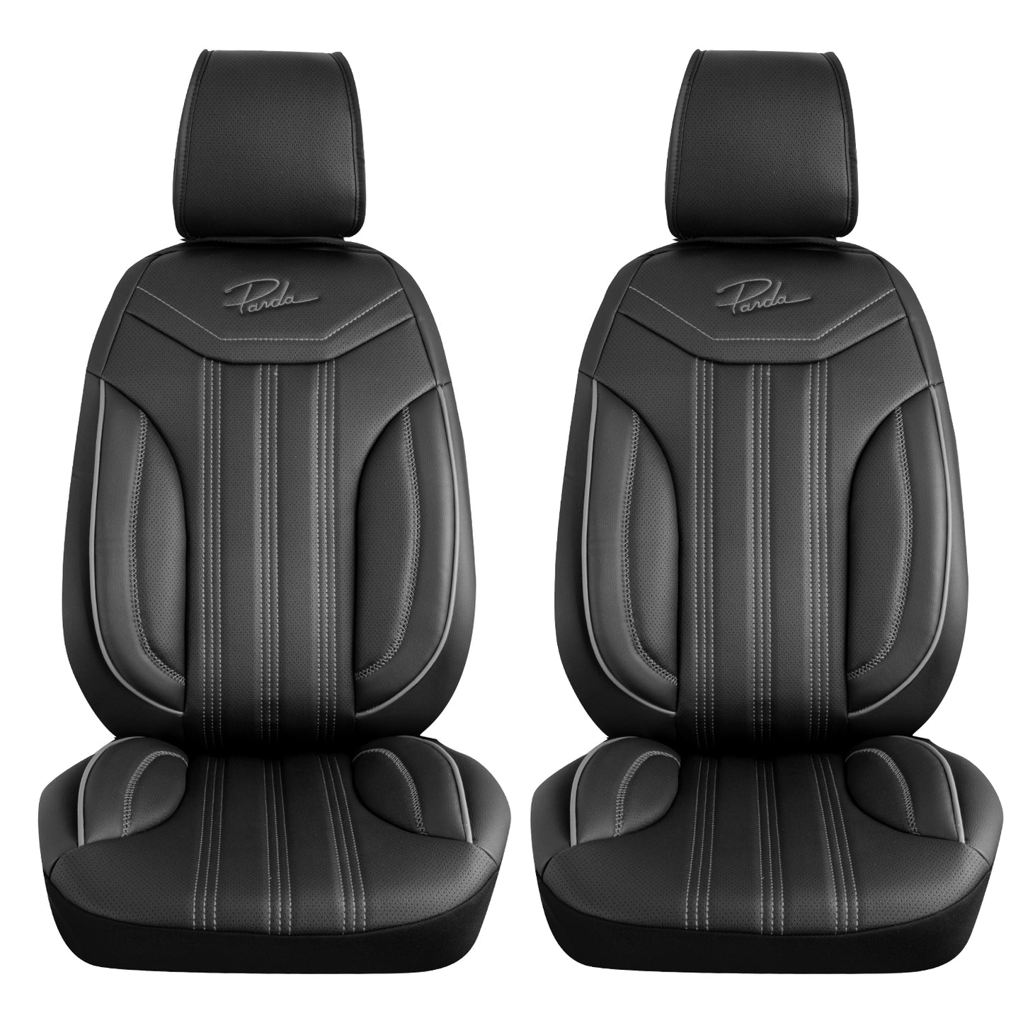Stoelhoezen BYD ETP3 2024–heden – Miami zwart/grijs – perfecte pasvorm (Stoel/Stoel)