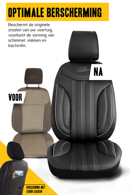 Stoelhoezen BYD ETP3 2024–heden – Miami zwart/grijs – perfecte pasvorm (Stoel/Stoel)