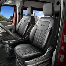 Stoelhoezen Kia PV5 Cargo 2025 - heden – Florida zwart/grijs – perfecte pasvorm (Stoel/Stoel)