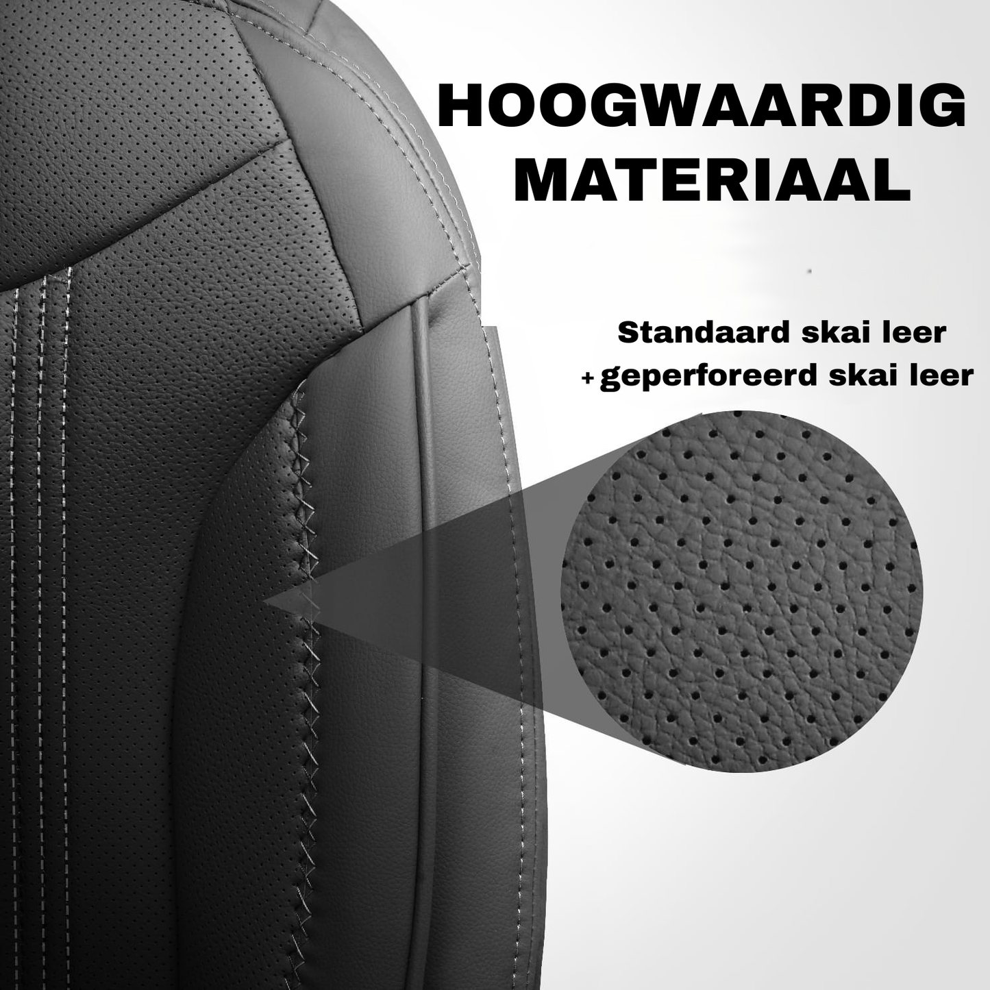 Stoelhoezen BYD ETP3 2024–heden – Miami zwart/grijs – perfecte pasvorm (Stoel/Stoel)