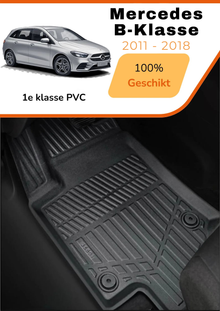 Mercedes  B-klasse  (W246)  2011-2018 – Premium Carbonlook Automatten – Hoogwaardig TPE – All-Weather Bescherming – Opstaande Randen – Antislip