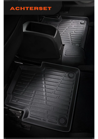 Fiat Ulysee 2022+ – Premium Carbonlook Automatten – Hoogwaardig TPE – All-Weather Bescherming – Opstaande Randen – Antislip
