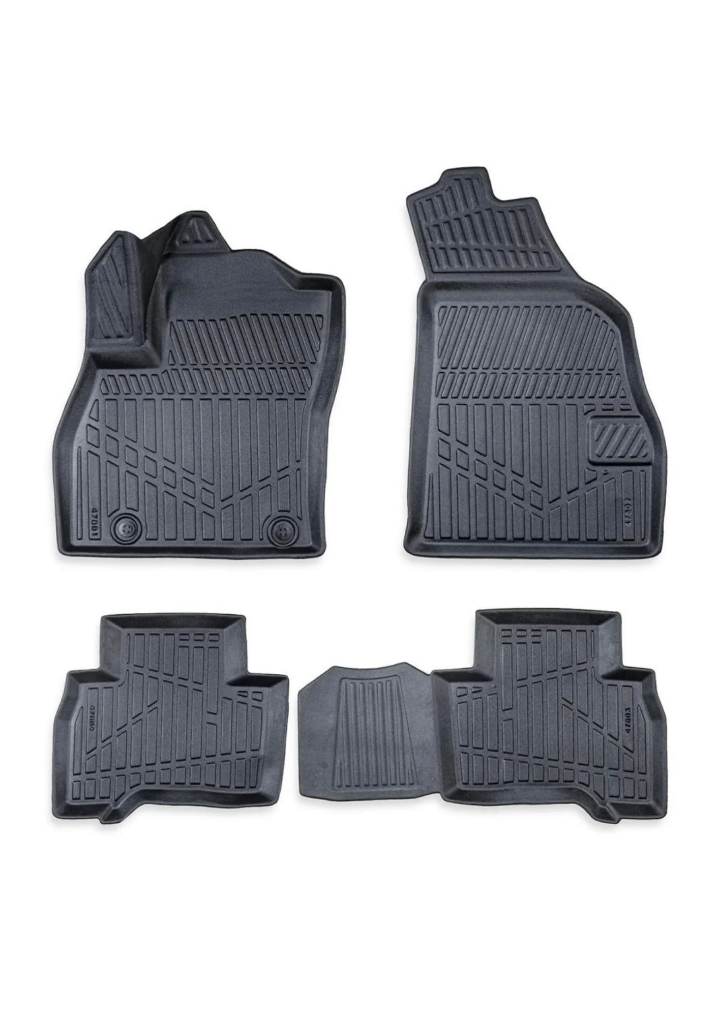 Opel Combo 2018-heden – Premium Carbonlook Automatten – Hoogwaardig TPE – All-Weather Bescherming – Opstaande Randen – Antislip